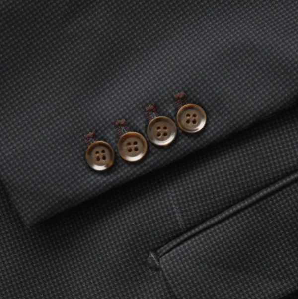 State and Liberty Athletic Fit Stretch Suit - Charcoal Microcheck | Suits