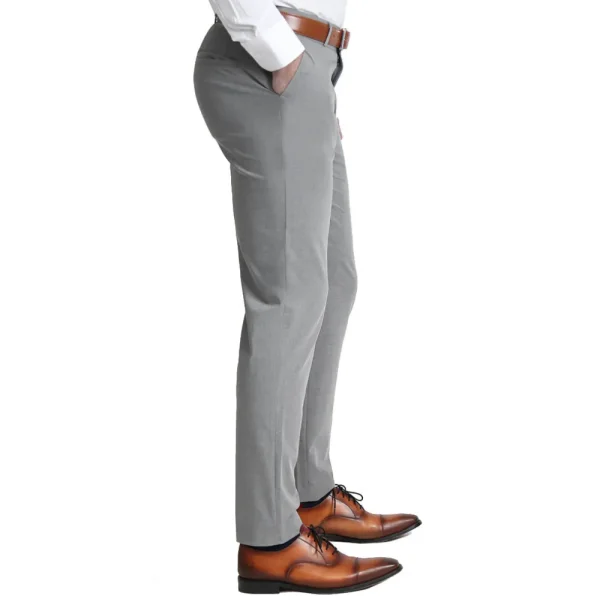 State and Liberty Athletic Fit Stretch Suit - Lightweight Heathered Smoked Grey | Suits