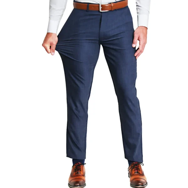 State and Liberty Athletic Fit Stretch Suit - Heathered Navy | Suits