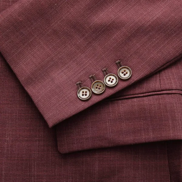 State and Liberty Athletic Fit Stretch Suit - Heathered Maroon | Suits