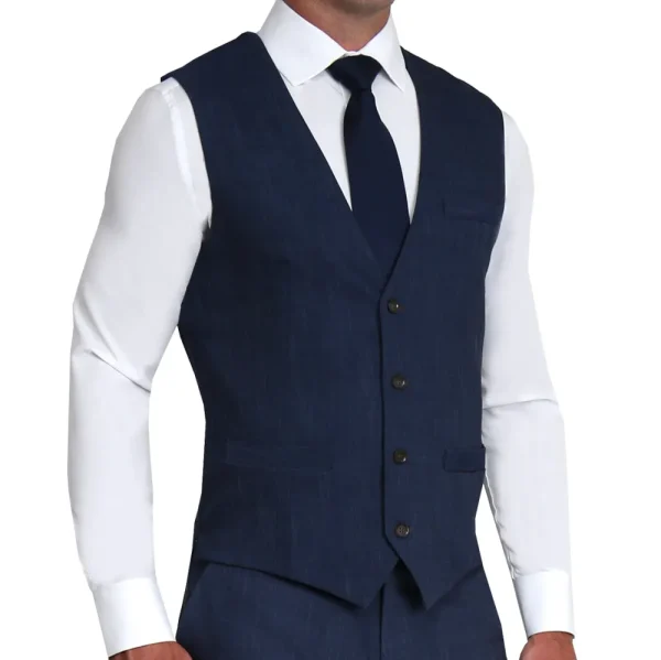 State and Liberty Athletic Fit Stretch Suit - Heathered Navy | Suits