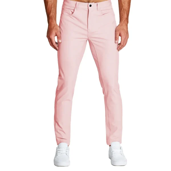 State and Liberty Athletic Fit Stretch Tech Chino - Coral Pink | Shorts | Jeans