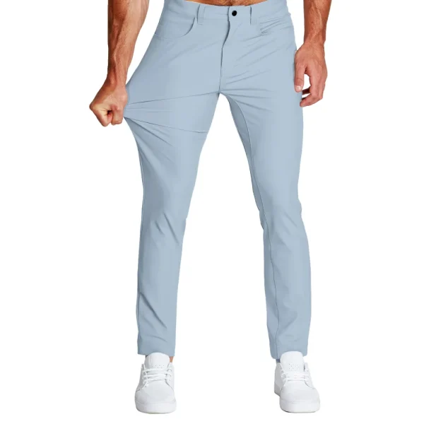 State and Liberty Athletic Fit Stretch Tech Chino - Light Blue | Shorts | Jeans