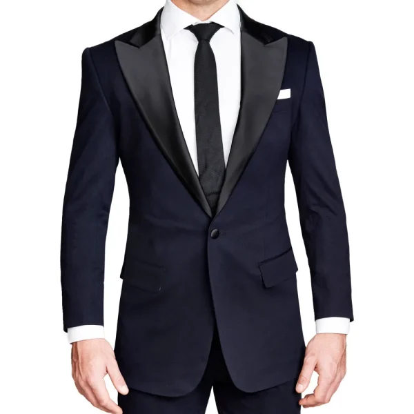 State and Liberty Athletic Fit Stretch Tuxedo Jacket - Navy with Peak Lapel | Tuxedos | Blazers