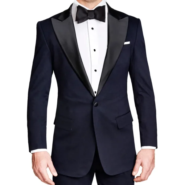 State and Liberty Athletic Fit Stretch Tuxedo - Navy with Peak Lapel | Tuxedos | Suits