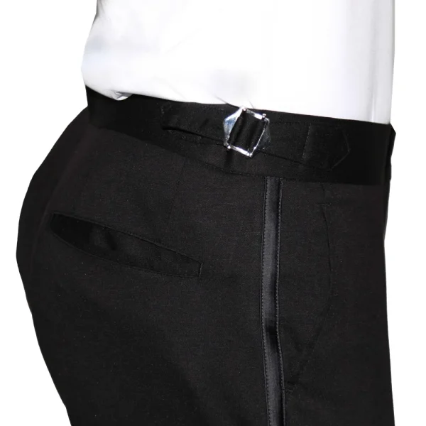State and Liberty Athletic Fit Stretch Tuxedo - Black with Peak Lapel | Suits | Tuxedos
