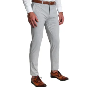 State and Liberty Athletic Fit Suit Pants - Lightweight Heathered Light Grey | Suit Pants | Dress Pants
