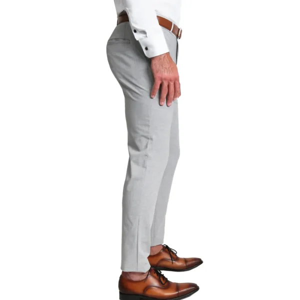 State and Liberty Athletic Fit Suit Pants - Lightweight Heathered Light Grey | Suit Pants | Dress Pants
