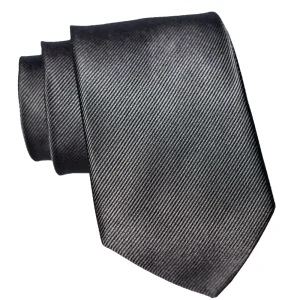 State and Liberty Black Woven Silk Tie | Accessories