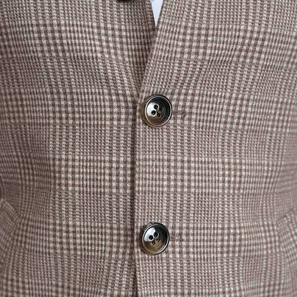 State and Liberty Brown Plaid Open Button Overcoat | Coats & Jackets