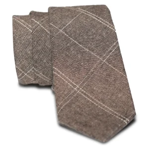 State and Liberty Brown Plaid Tie | Accessories