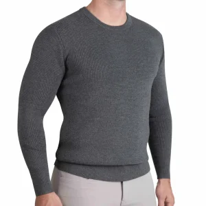 State and Liberty Heavy Knit Crewneck - Charcoal | Quarter Zips & Hoodies | Casual Long Sleeves