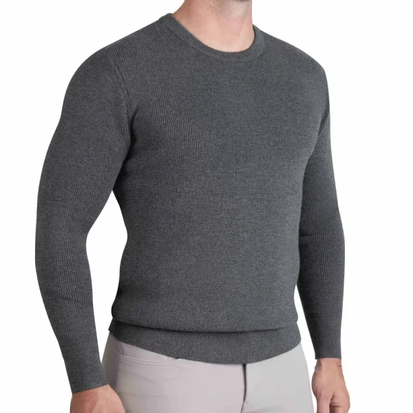 State and Liberty Heavy Knit Crewneck - Charcoal | Quarter Zips & Hoodies | Casual Long Sleeves