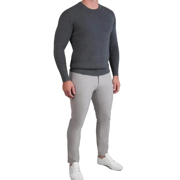 State and Liberty Heavy Knit Crewneck - Charcoal | Quarter Zips & Hoodies | Casual Long Sleeves