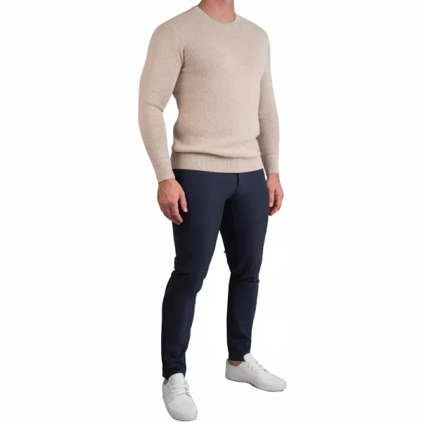 State and Liberty Heavy Knit Crewneck  - Tan | Quarter Zips & Hoodies | Casual Long Sleeves