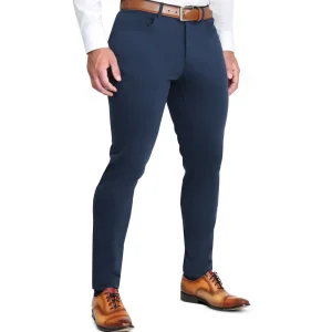 State and Liberty Knit Chino - Navy | Tech Chinos | Suit Pants