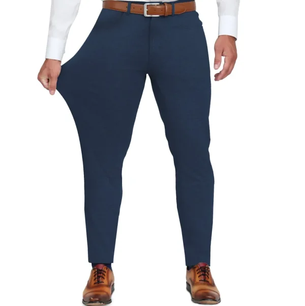 State and Liberty Knit Chino - Navy | Tech Chinos | Suit Pants