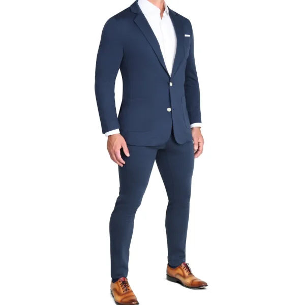 State and Liberty Knit Chino - Navy | Tech Chinos | Suit Pants