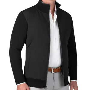 State and Liberty Knit Zip Jacket - Black | Coats & Jackets