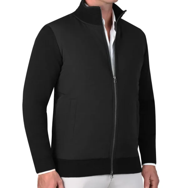 State and Liberty Knit Zip Jacket - Black | Coats & Jackets