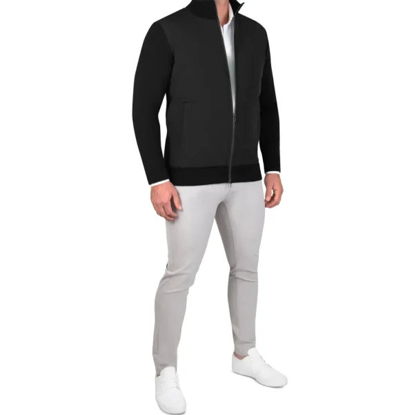State and Liberty Knit Zip Jacket - Black | Coats & Jackets
