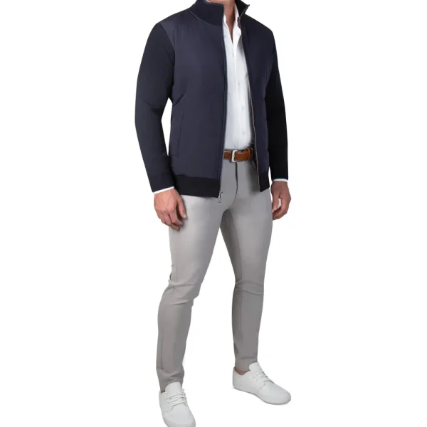 State and Liberty Knit Zip Jacket - Navy | Coats & Jackets