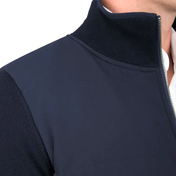 State and Liberty Knit Zip Jacket - Navy | Coats & Jackets