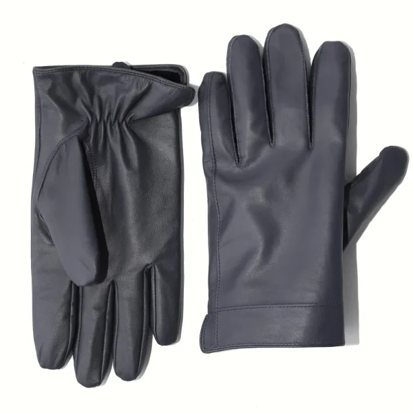 State and Liberty Leather Gloves - Navy | Accessories