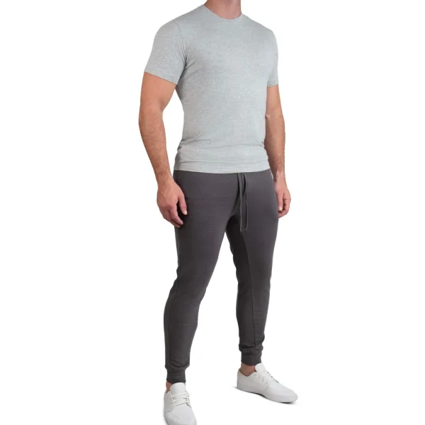 State and Liberty Lightweight Knit Waffle Jogger - Charcoal | Joggers