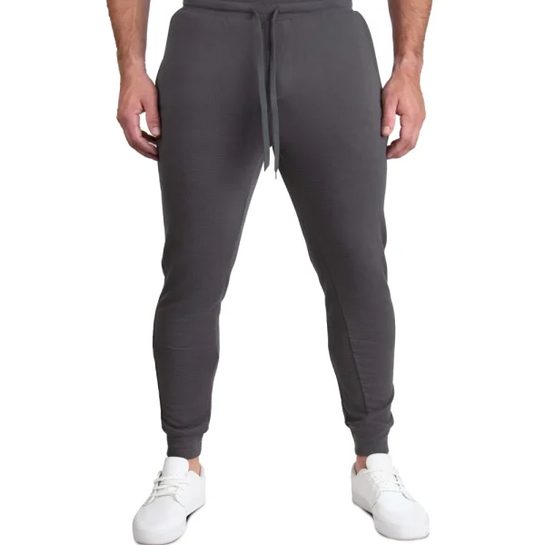 State and Liberty Lightweight Knit Waffle Jogger - Charcoal | Joggers