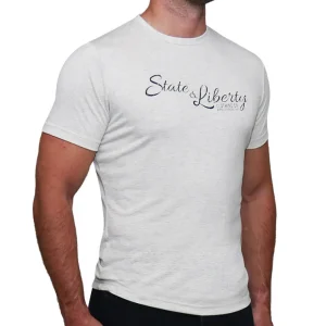 State and Liberty Logo T-Shirt - Oatmeal | T-shirts | Polos