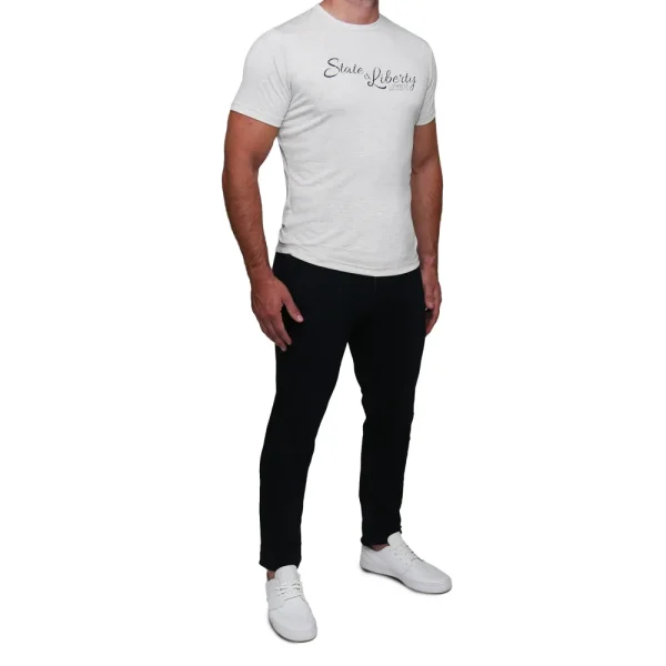 State and Liberty Logo T-Shirt - Oatmeal | T-shirts | Polos