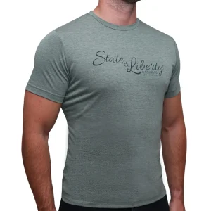 State and Liberty Logo T-Shirt - Olive | T-shirts | Polos