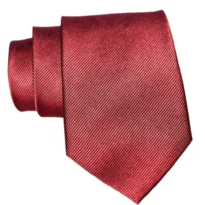 State and Liberty Maroon Woven Silk Tie | Accessories