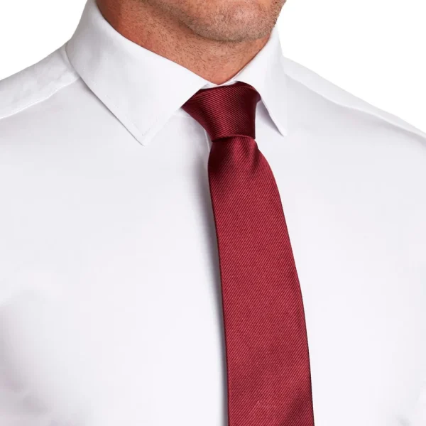 State and Liberty Maroon Woven Silk Tie | Accessories