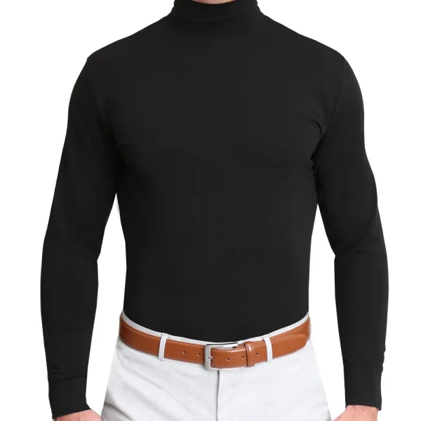 State and Liberty Mock Turtleneck - Black | Quarter Zips & Hoodies | Casual Long Sleeves