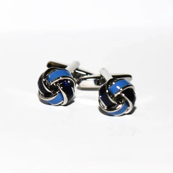 State and Liberty Navy & Light Blue Knot Cuff Links | Accessories