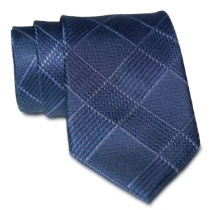 State and Liberty Navy & White Woven Silk Tie | Accessories