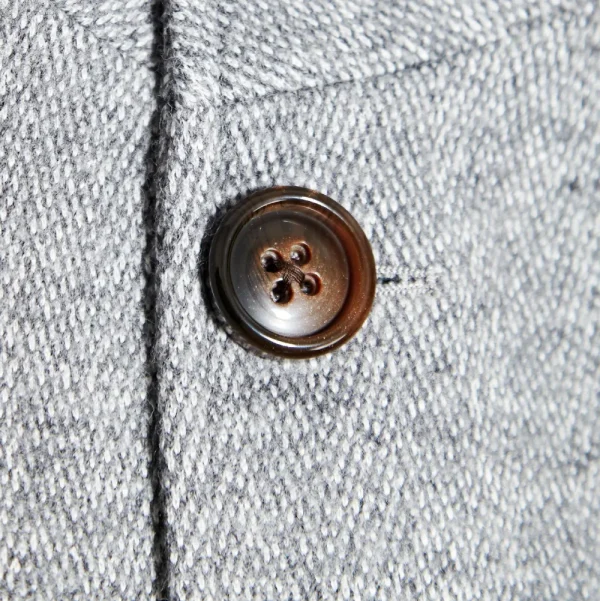 State and Liberty Open Button Overcoat - Grey Herringbone | Coats & Jackets