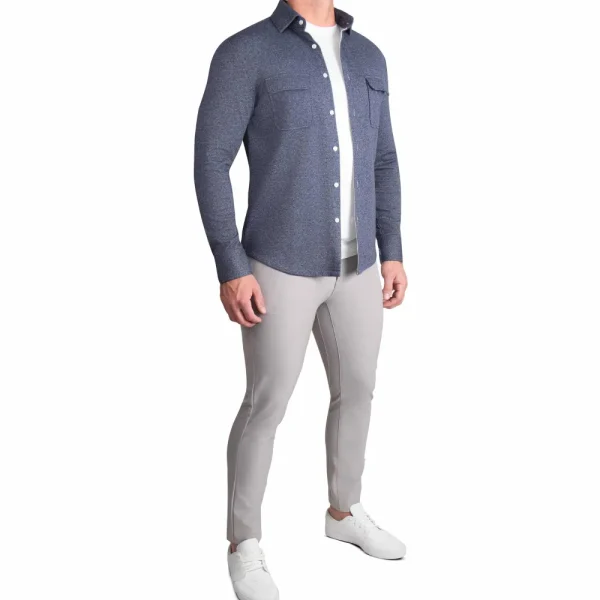 State and Liberty Patch Pocket Button Down - | Casual Long Sleeves | Long Sleeve Button Downs