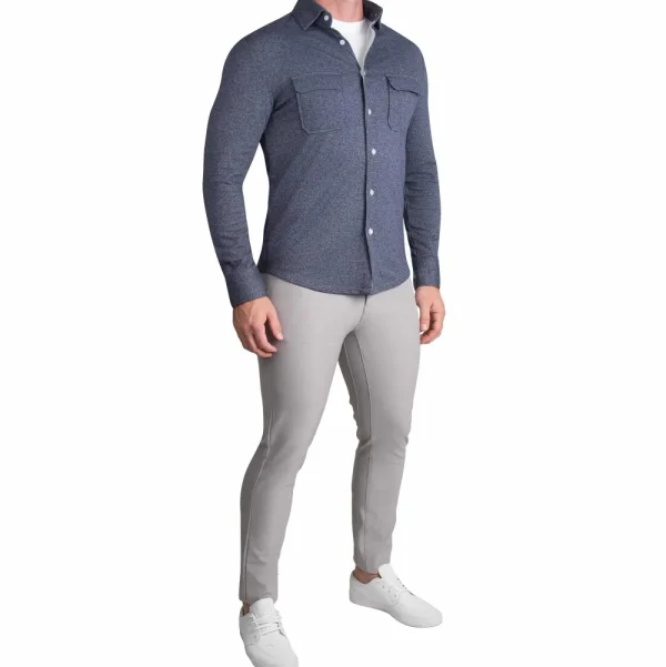 State and Liberty Patch Pocket Button Down - | Casual Long Sleeves | Long Sleeve Button Downs