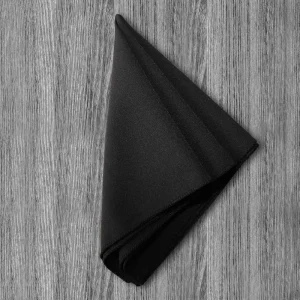 State and Liberty Pocket Square - Black | Accessories