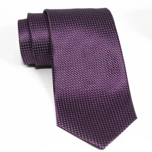 State and Liberty Purple with Silver Dots Woven Silk Tie | Accessories