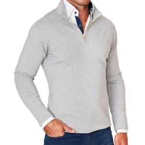 State and Liberty Quarter Zip - Heathered Grey | Quarter Zips & Hoodies