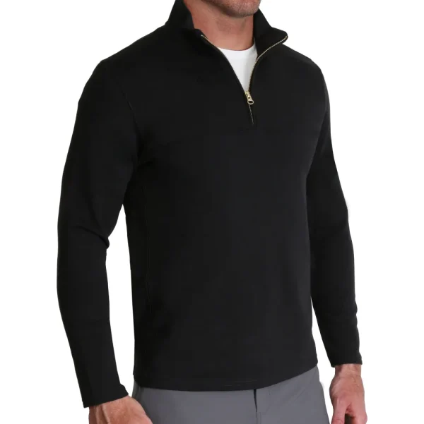 State and Liberty Quarter Zip - Solid Black | Quarter Zips & Hoodies