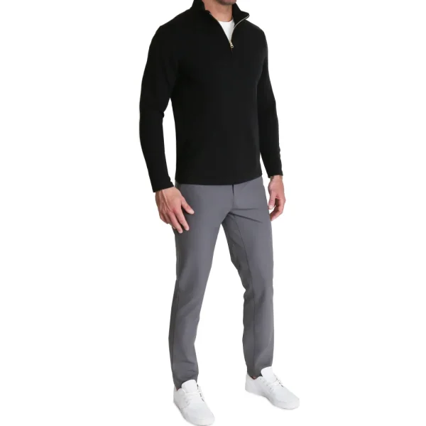 State and Liberty Quarter Zip - Solid Black | Quarter Zips & Hoodies