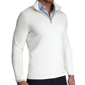 State and Liberty Quarter Zip - Solid Cream | Quarter Zips & Hoodies