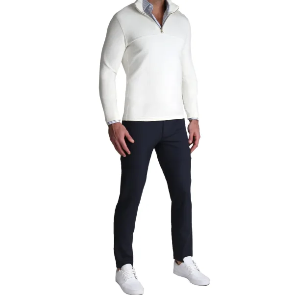 State and Liberty Quarter Zip - Solid Cream | Quarter Zips & Hoodies