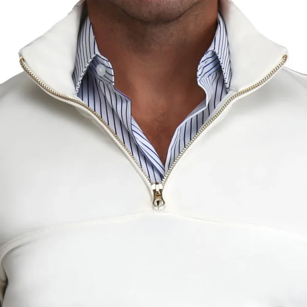 State and Liberty Quarter Zip - Solid Cream | Quarter Zips & Hoodies