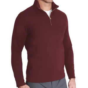 State and Liberty Quarter Zip - Solid Maroon | Quarter Zips & Hoodies